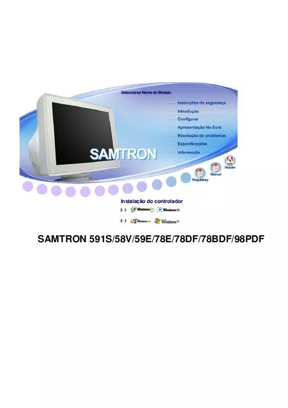 Mode d'emploi SAMSUNG SAMTRON 78DF