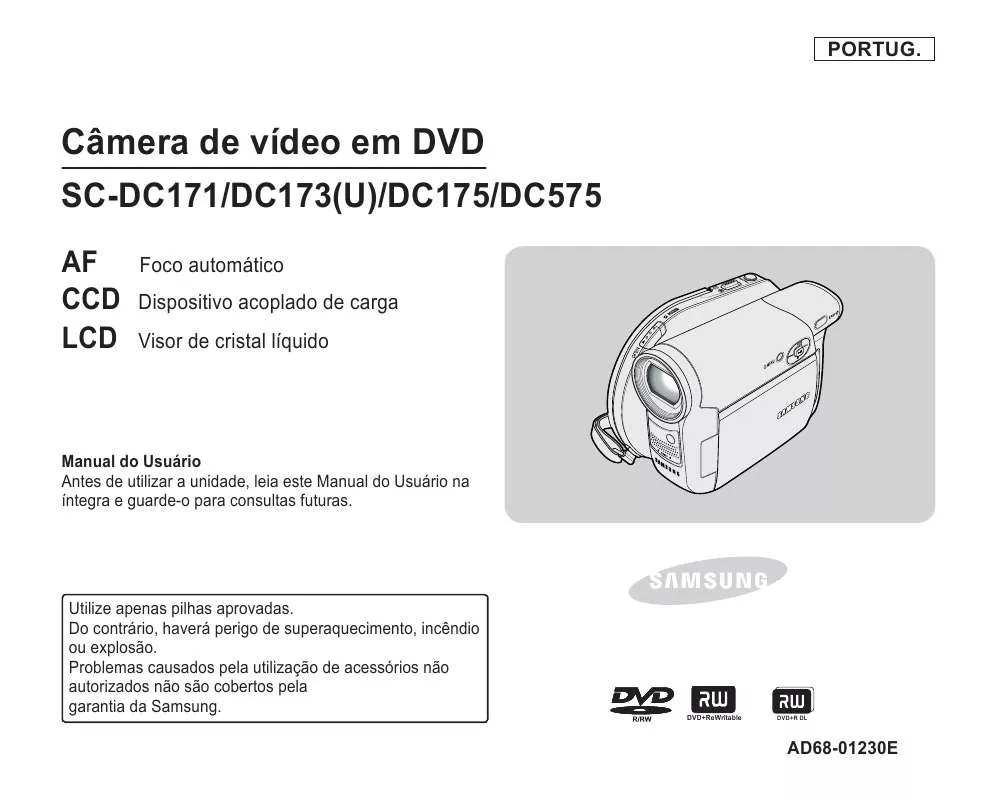 Mode d'emploi SAMSUNG SC-DC173