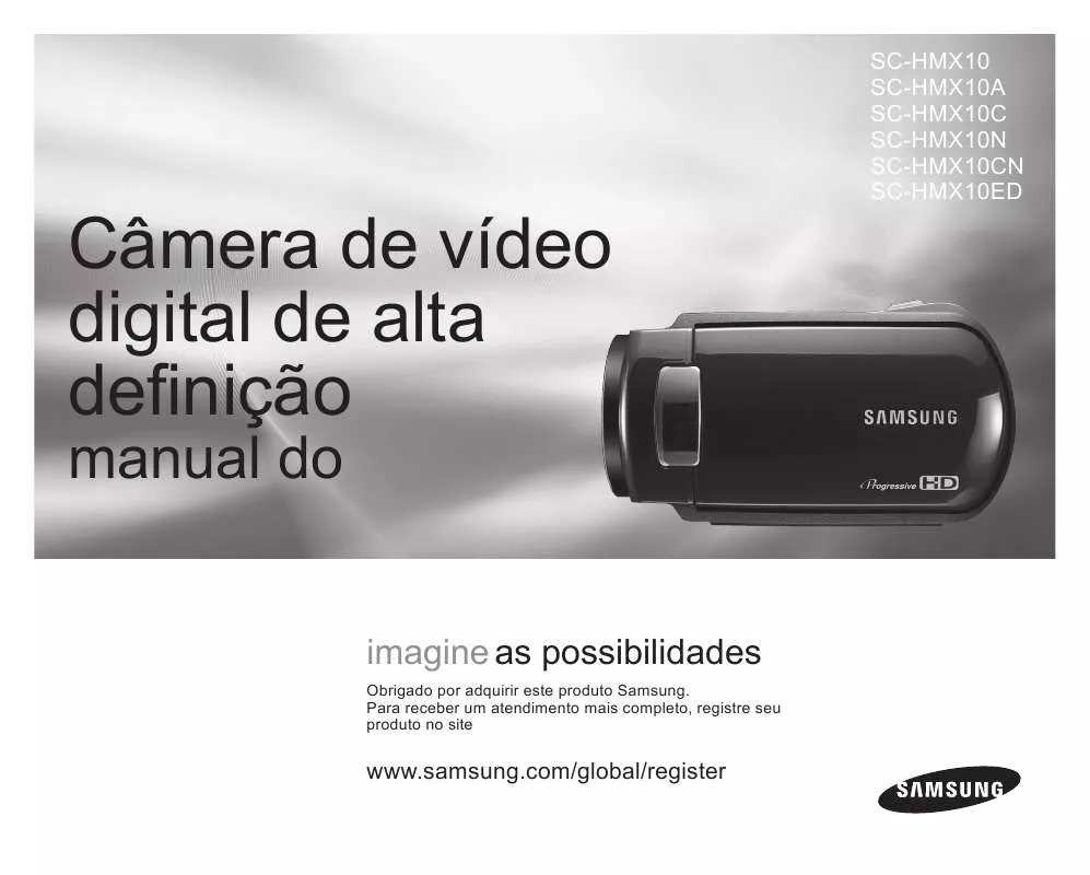 Mode d'emploi SAMSUNG SC-HMX10A