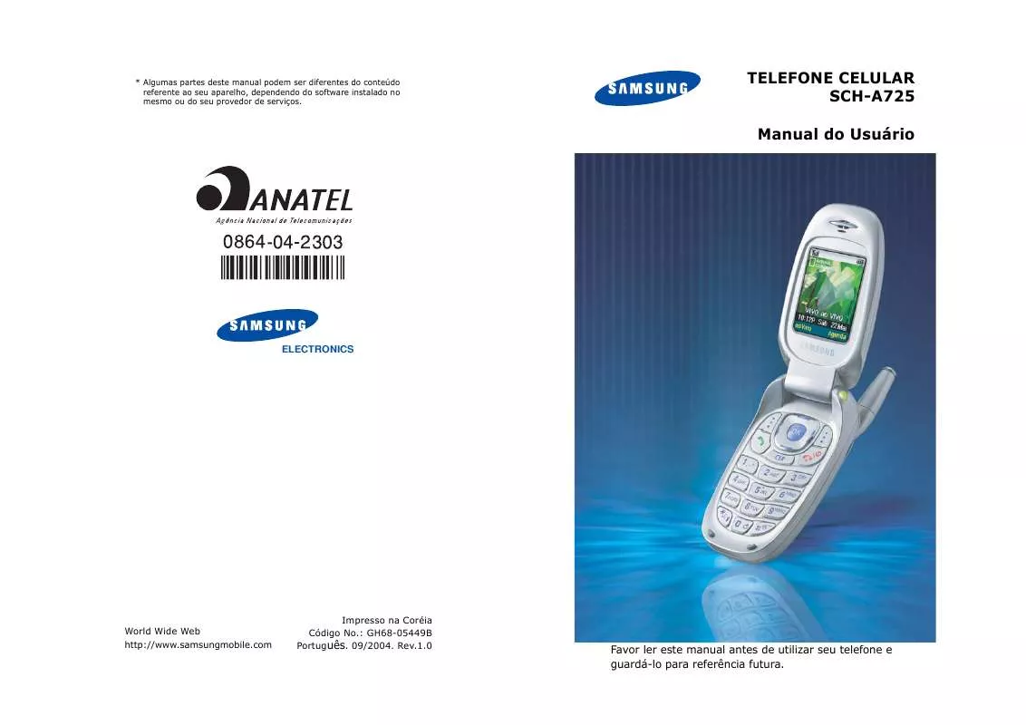 Mode d'emploi SAMSUNG SCH-A725