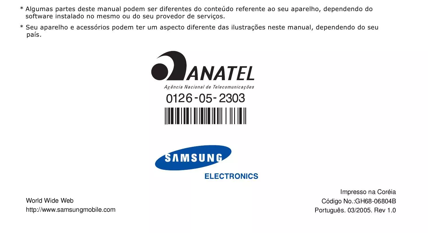 Mode d'emploi SAMSUNG SCH-A895