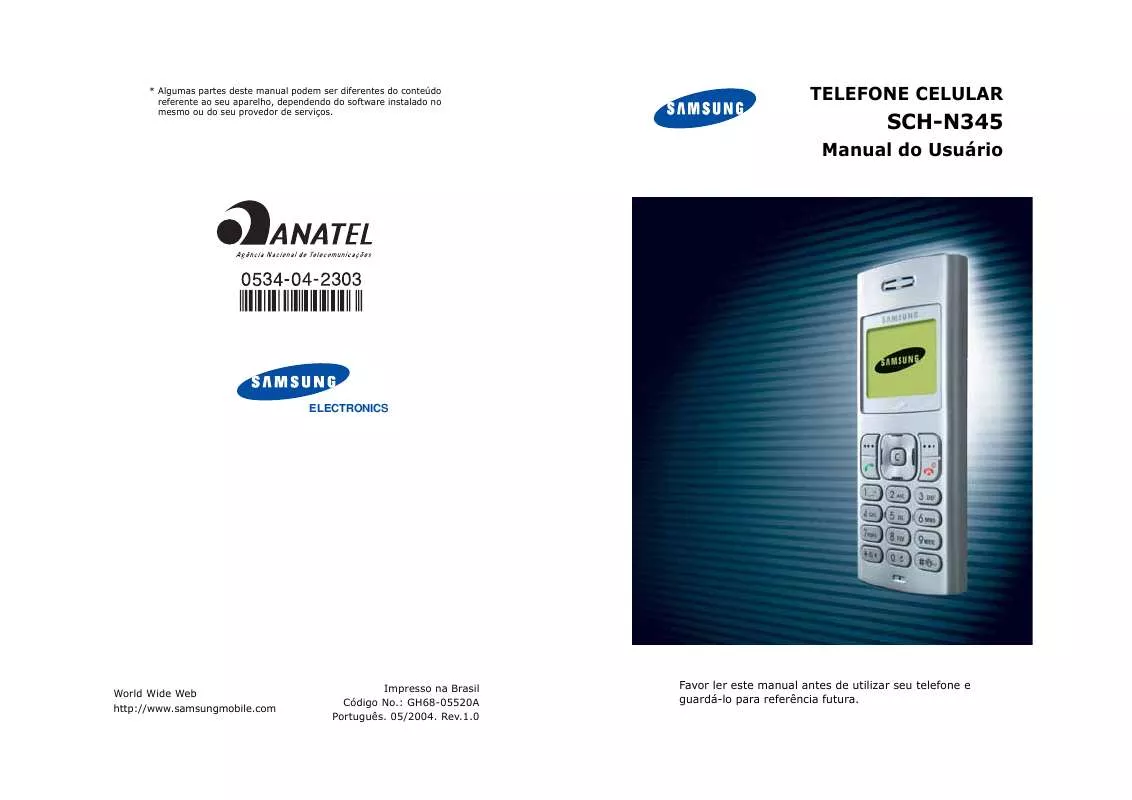 Mode d'emploi SAMSUNG SCH-N345