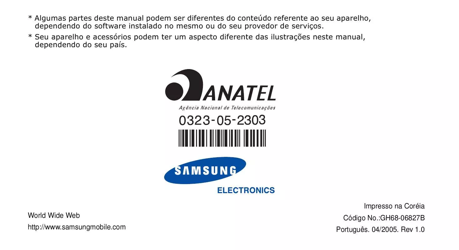 Mode d'emploi SAMSUNG SCH-N480S