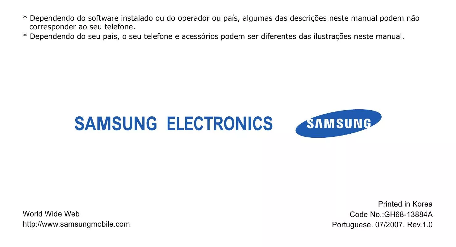 Mode d'emploi SAMSUNG SGH-E210