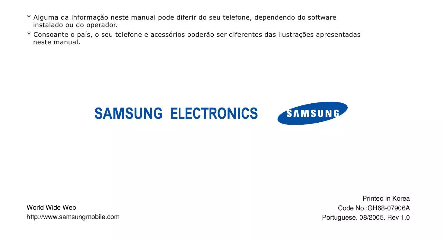 Mode d'emploi SAMSUNG SGH-E880