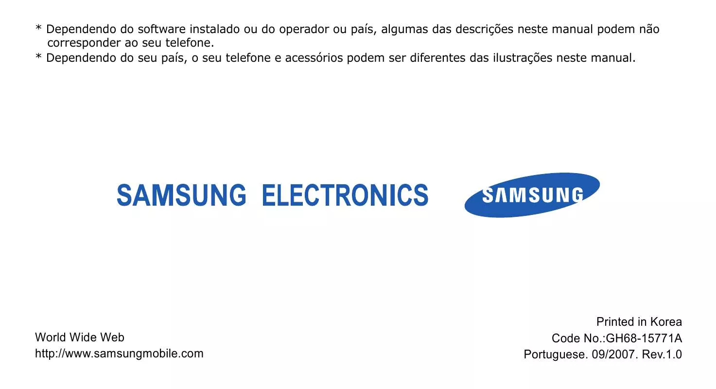 Mode d'emploi SAMSUNG SGH-E950