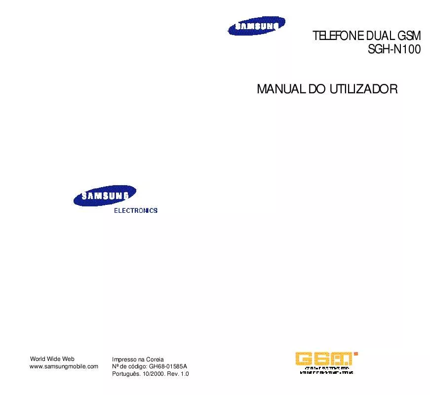 Mode d'emploi SAMSUNG SGH-N100EA