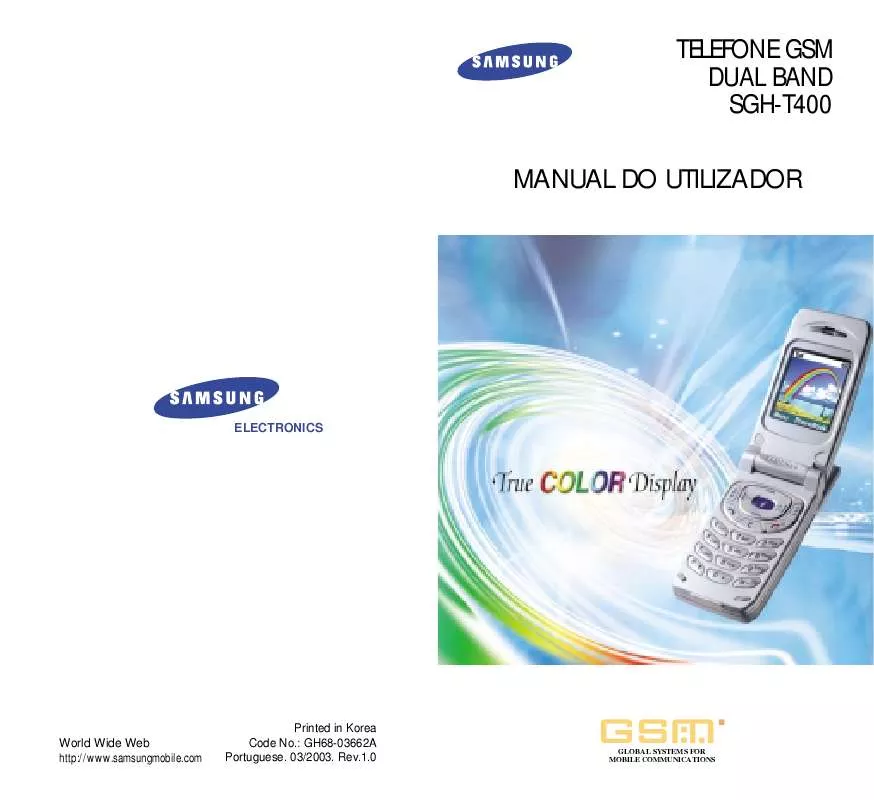 Mode d'emploi SAMSUNG SGH-T400