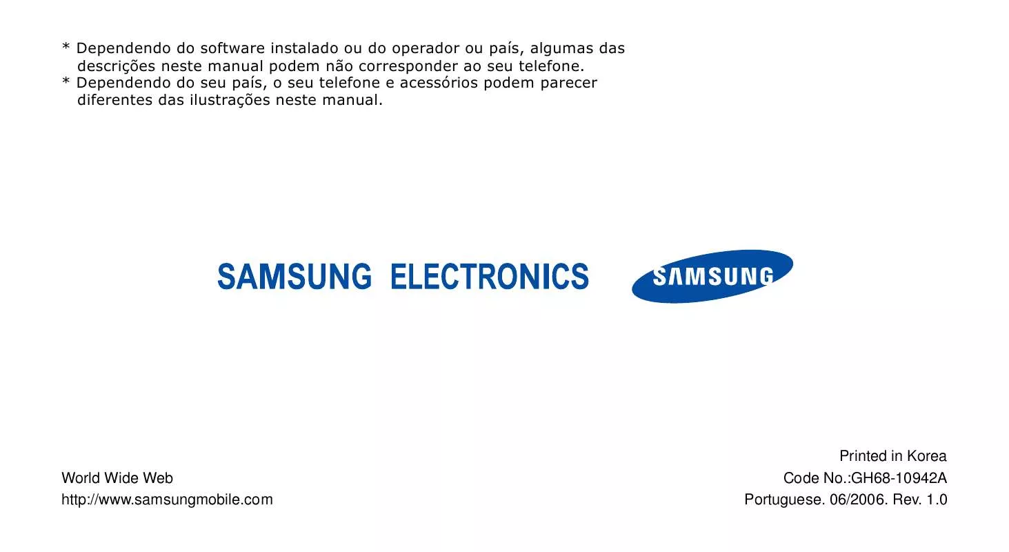 Mode d'emploi SAMSUNG SGH-X820