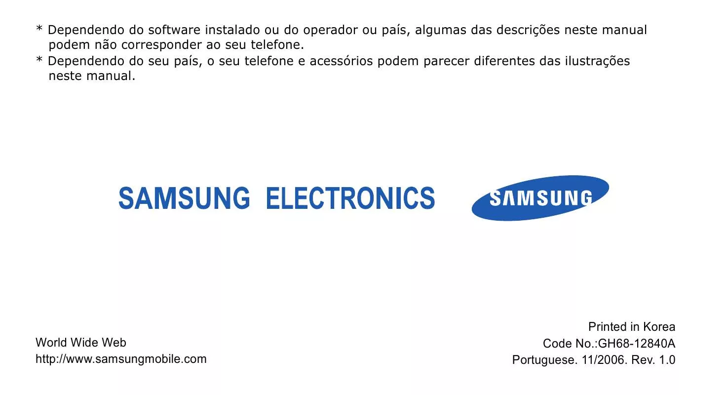 Mode d'emploi SAMSUNG SGH-X830