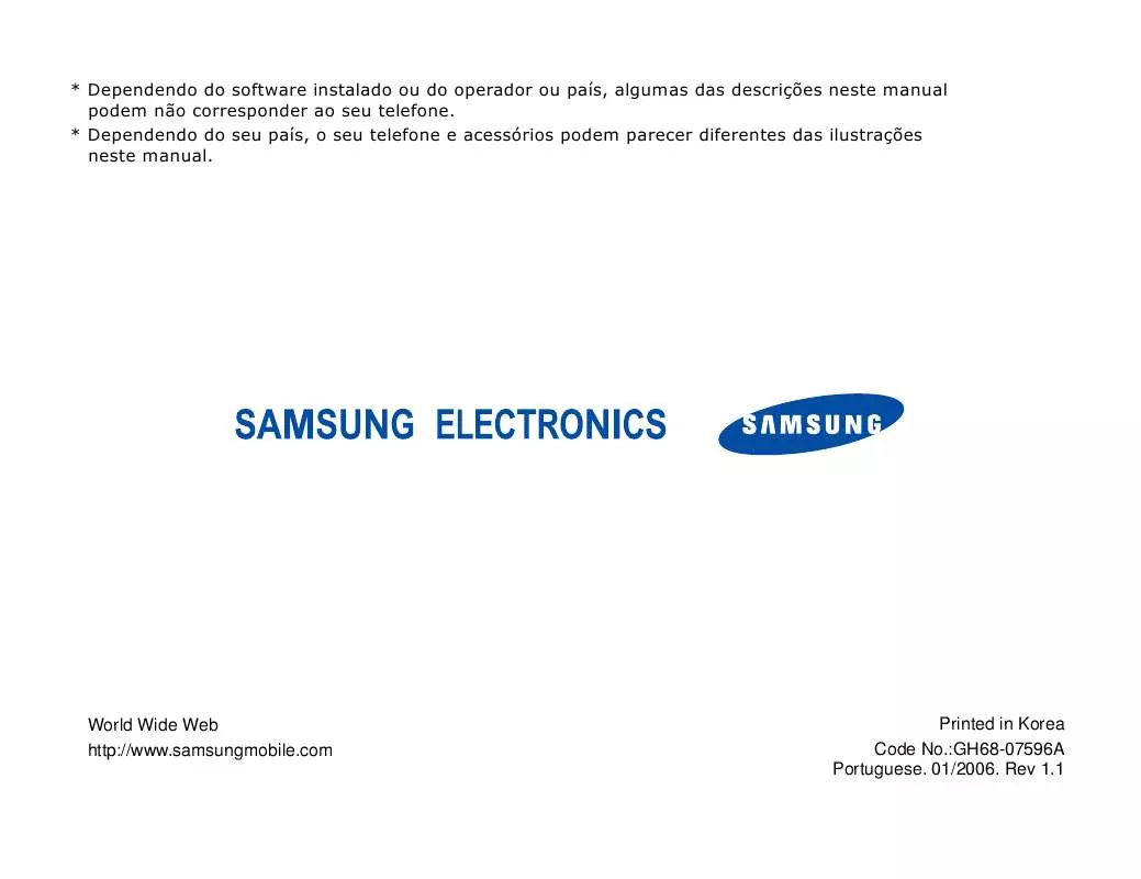 Mode d'emploi SAMSUNG SGH-Z140