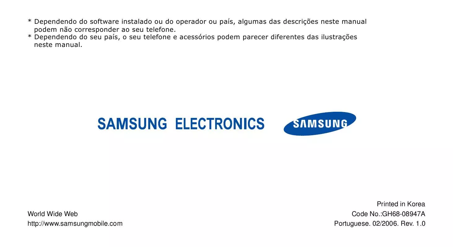 Mode d'emploi SAMSUNG SGH-Z510