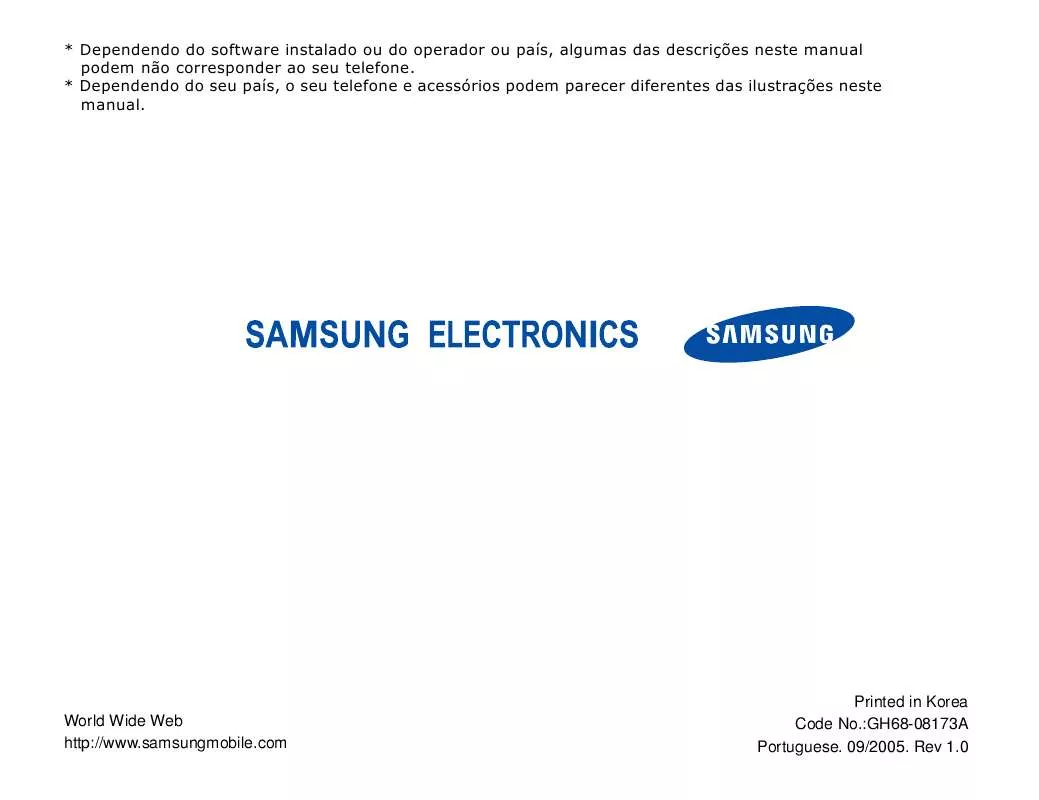 Mode d'emploi SAMSUNG SGH-ZV10