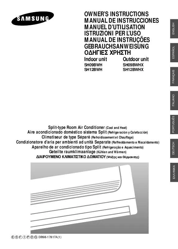 Mode d'emploi SAMSUNG SH-09BWHX