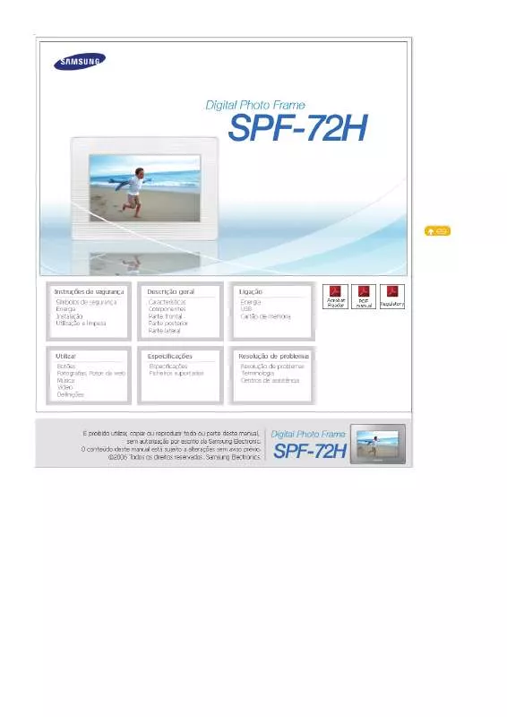 Mode d'emploi SAMSUNG SPF-72H