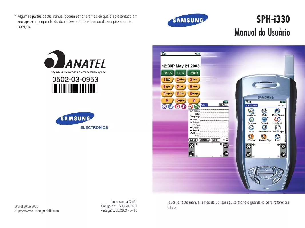 Mode d'emploi SAMSUNG SPH-I330