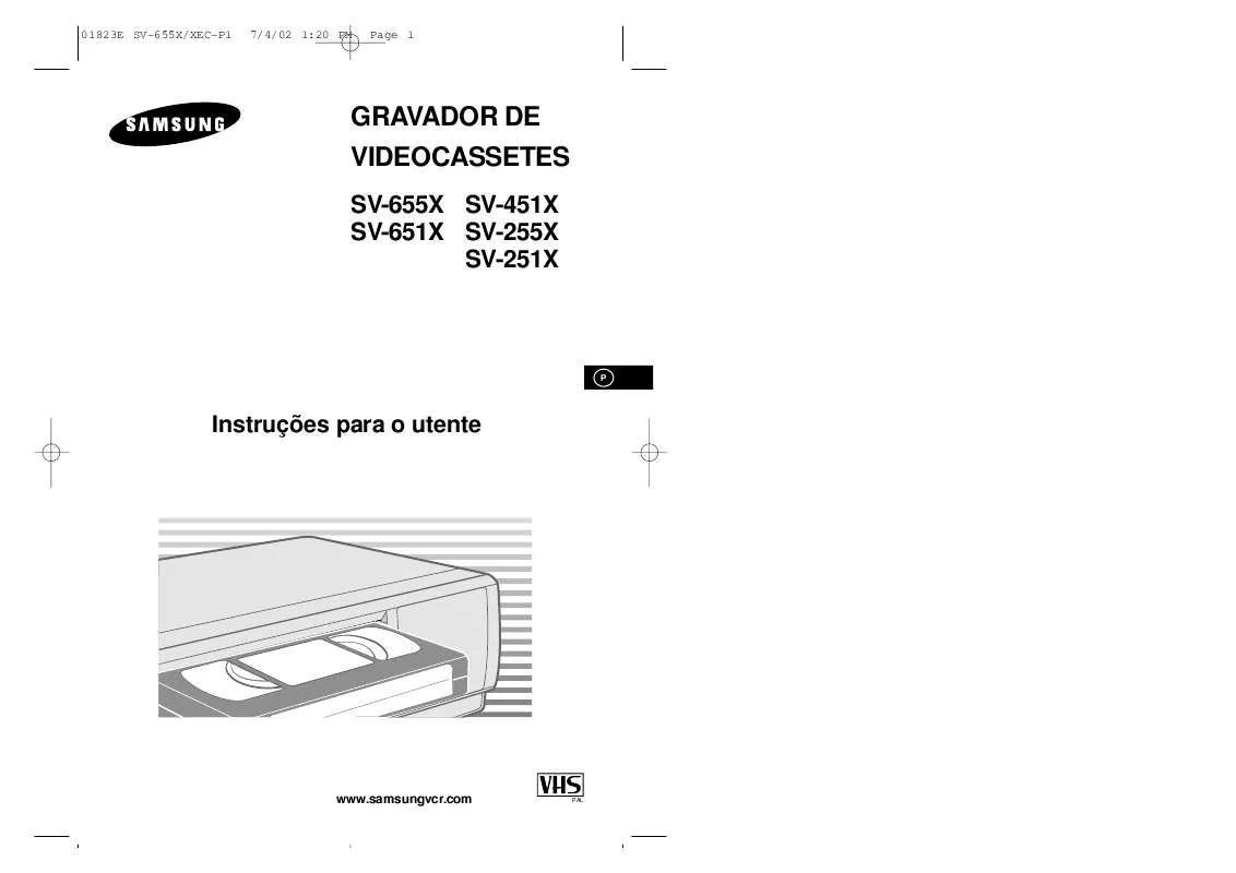 Mode d'emploi SAMSUNG SV-655X