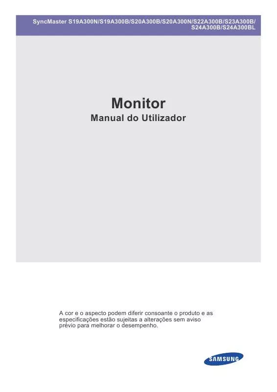 Mode d'emploi SAMSUNG SYNCMASTER S19A300N
