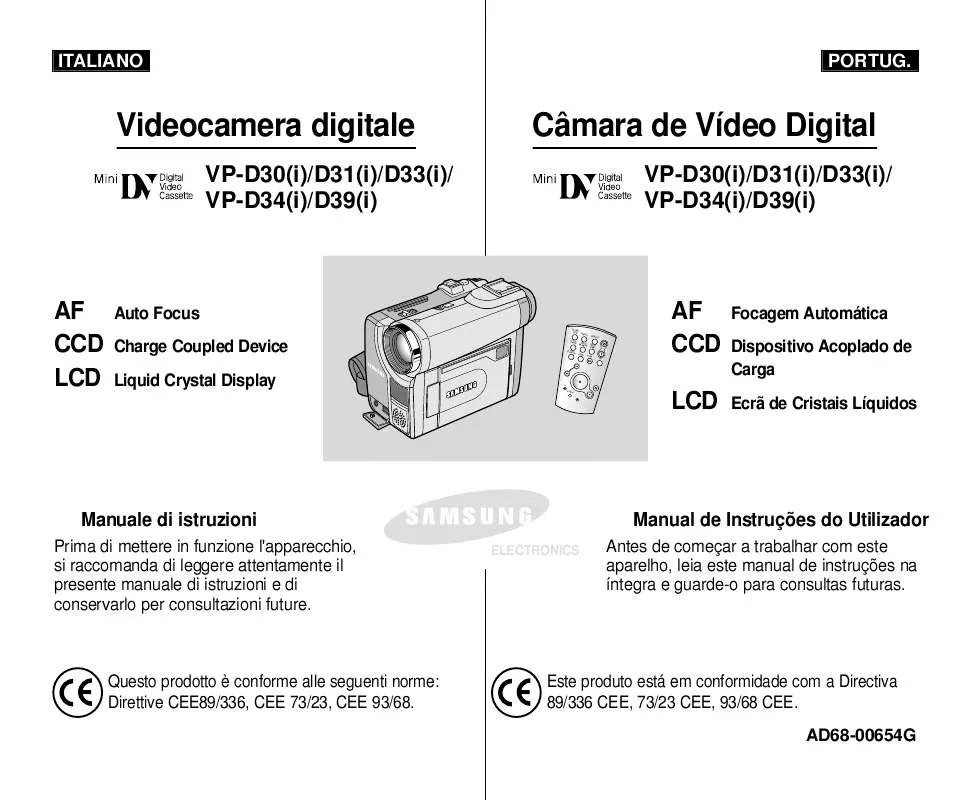 Mode d'emploi SAMSUNG VP-D30