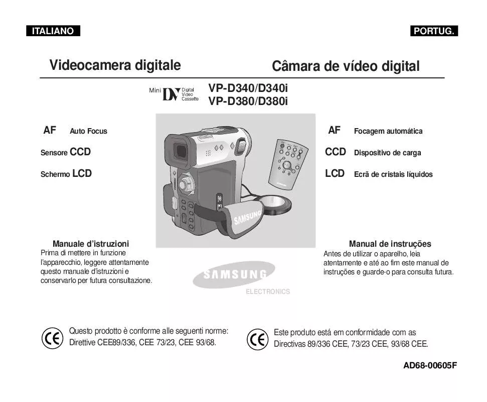 Mode d'emploi SAMSUNG VP-D340