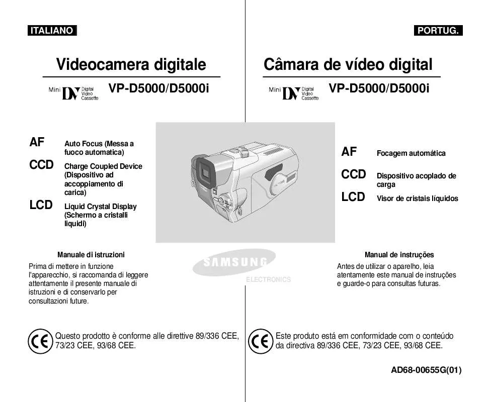 Mode d'emploi SAMSUNG VP-D5000I