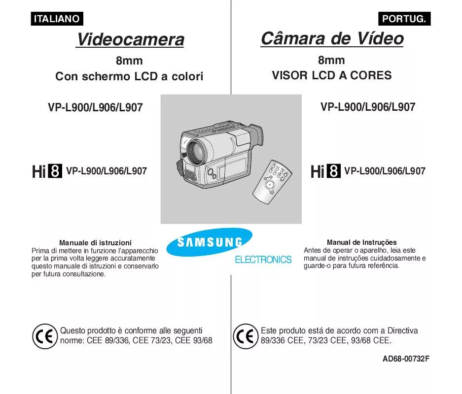 Mode d'emploi SAMSUNG VP-L900