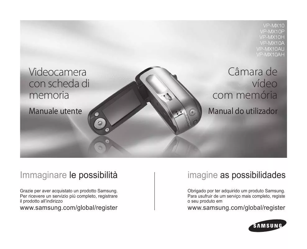 Mode d'emploi SAMSUNG VP-MX10