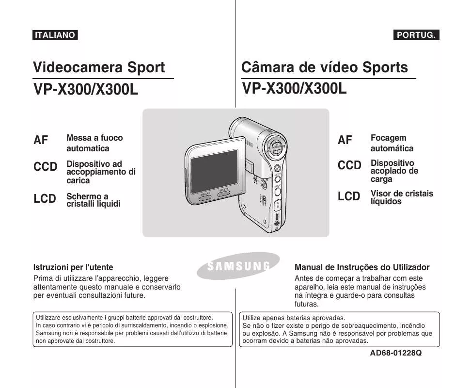 Mode d'emploi SAMSUNG VP-X300