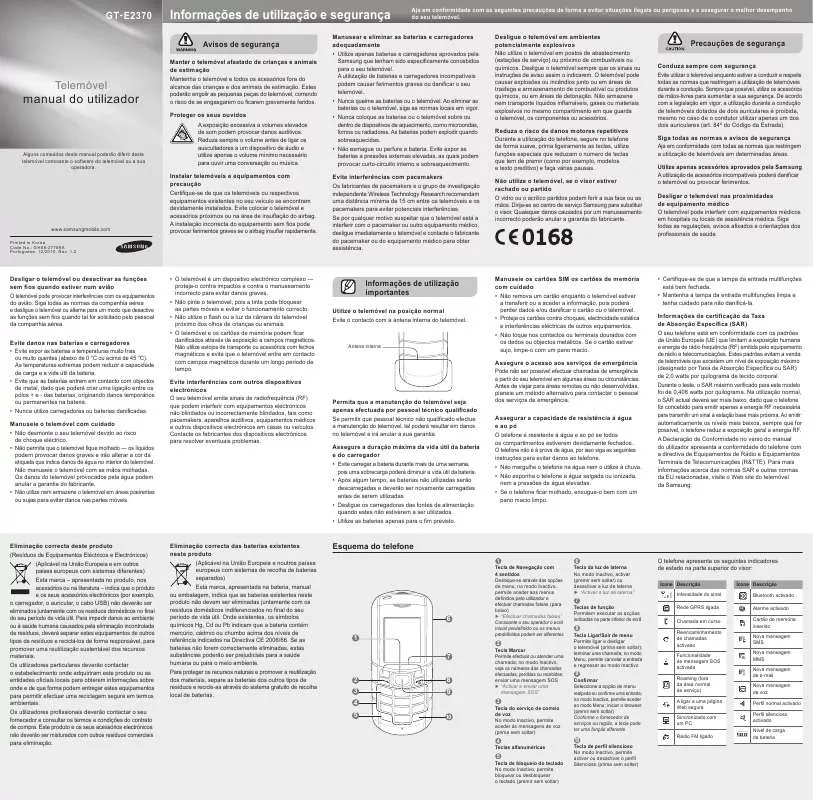 Mode d'emploi SAMSUNG XCOVER GT-E2370