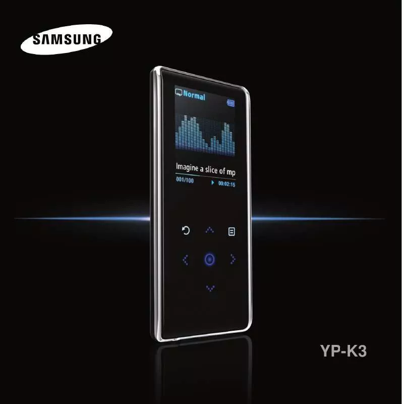 Mode d'emploi SAMSUNG YP-K3AR