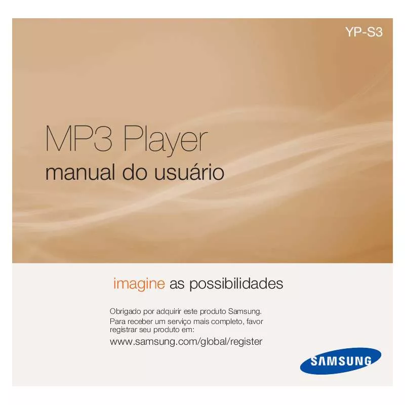 Mode d'emploi SAMSUNG YP-S3QR