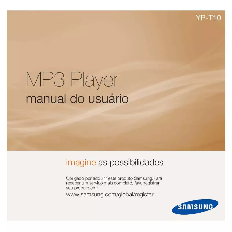 Mode d'emploi SAMSUNG YP-T10AB