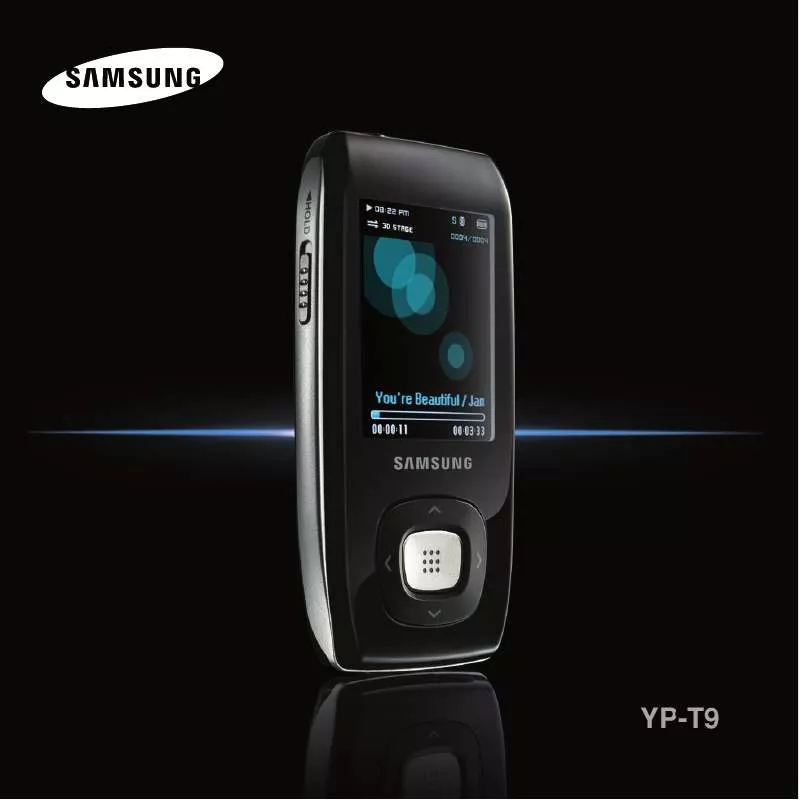 Mode d'emploi SAMSUNG YP-T9BAB