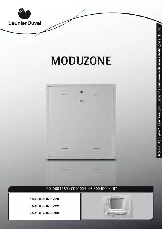 Mode d'emploi SAUNIER DUVAL MODUZONE Z22