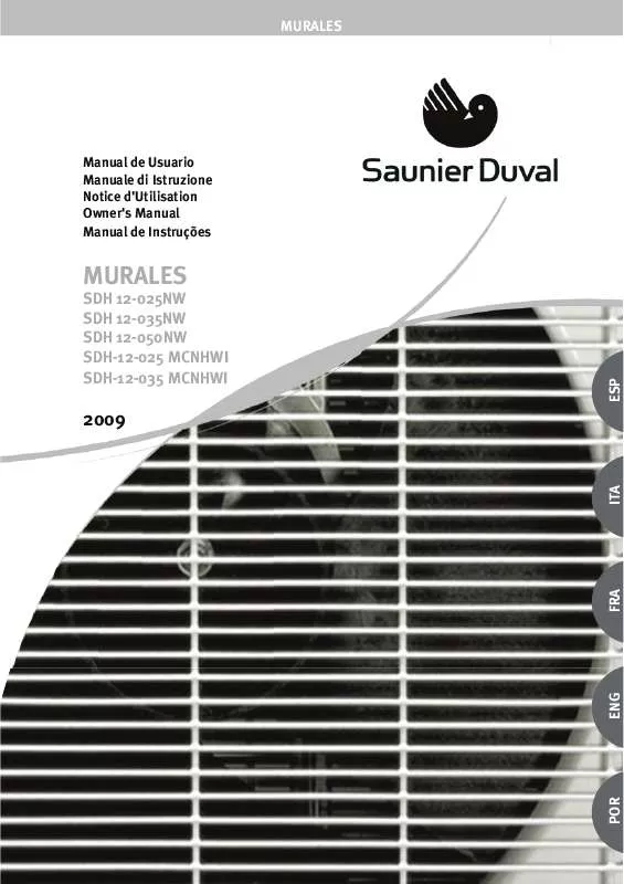 Mode d'emploi SAUNIER DUVAL SDH 12-025NW