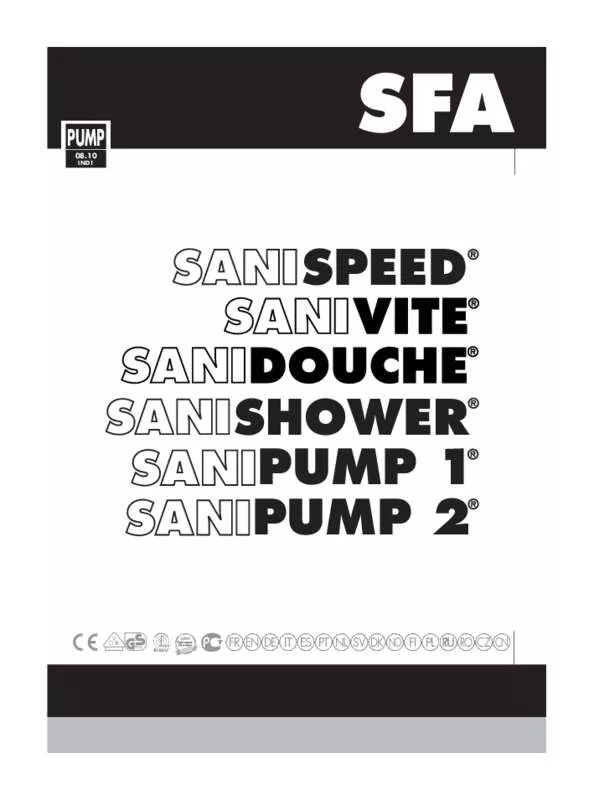 Mode d'emploi SFA SANIPUMP 2