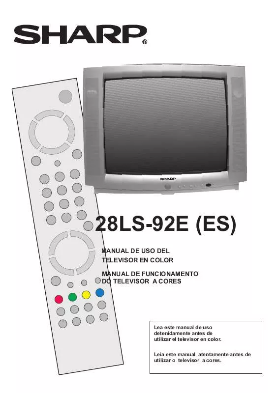 Mode d'emploi SHARP 28LS-92E