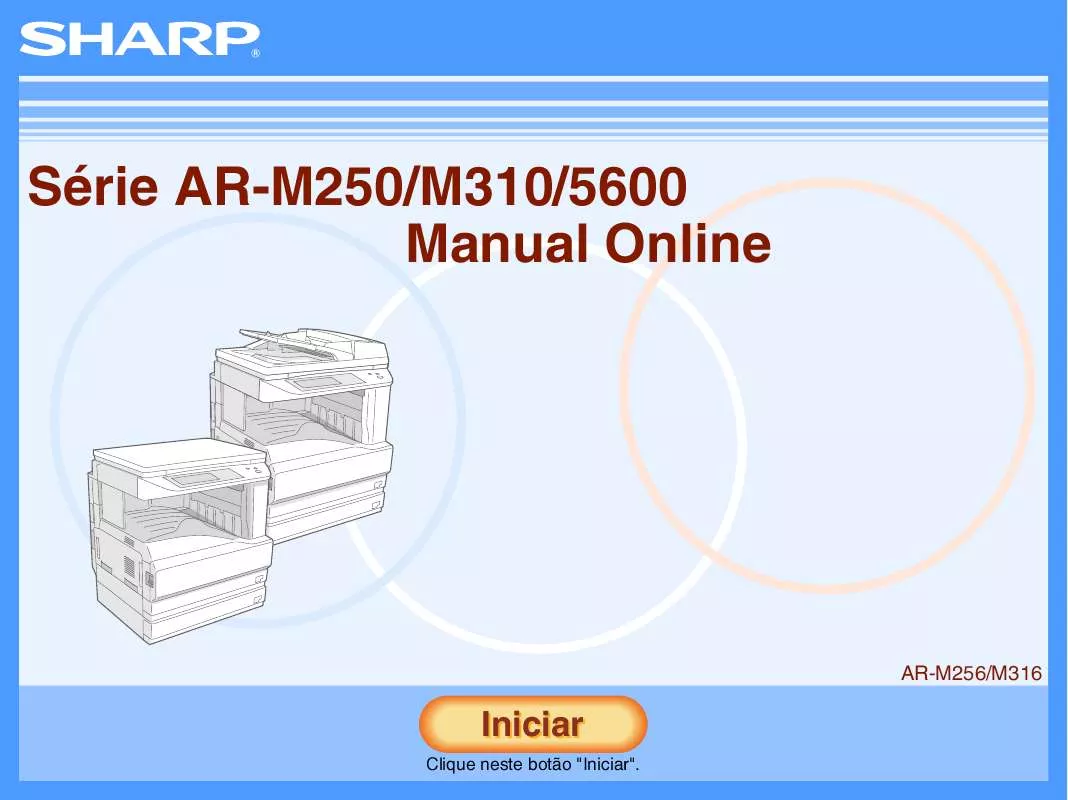 Mode d'emploi SHARP AR-M250/M310/5600