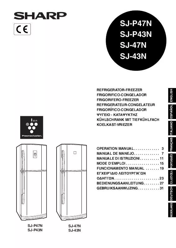 Mode d'emploi SHARP SJ-P43N/P47N/43N/47N