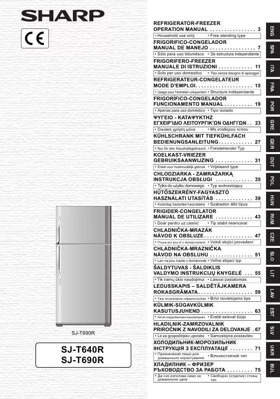 Mode d'emploi SHARP SJ-T640R/T690R