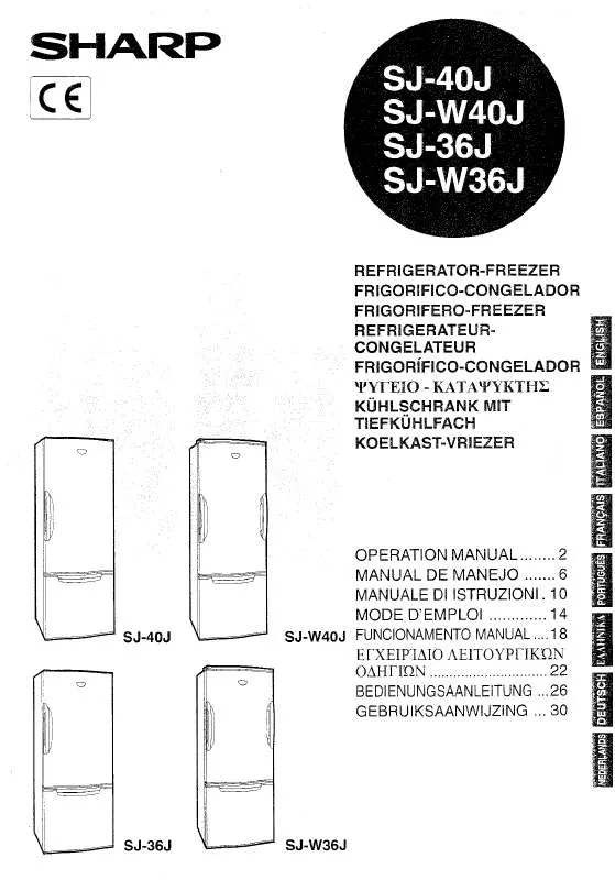 Mode d'emploi SHARP SJ-36J