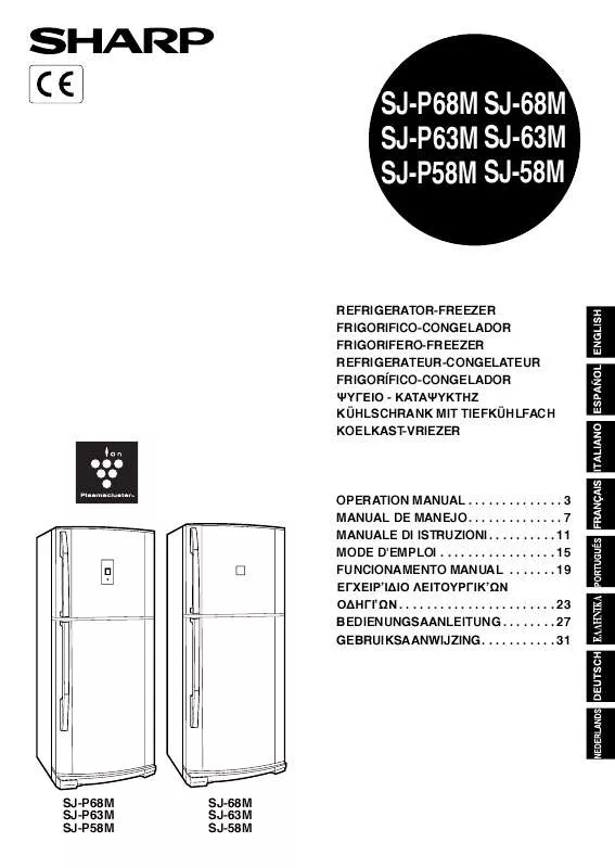 Mode d'emploi SHARP SJ-63M