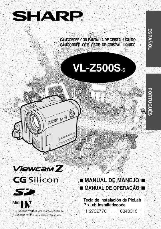 Mode d'emploi SHARP VL-Z500S