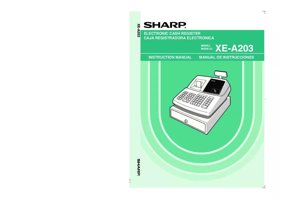 Mode d'emploi SHARP XE-A203