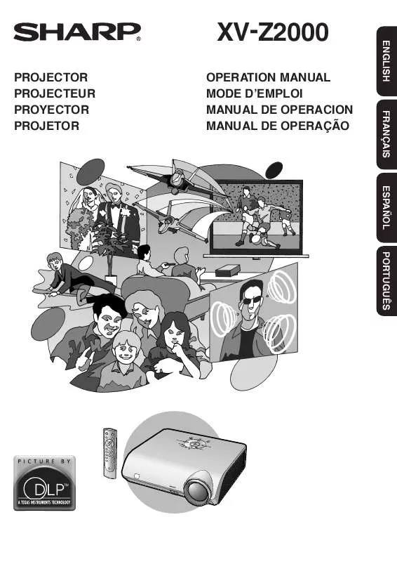 Mode d'emploi SHARP XV-Z2000