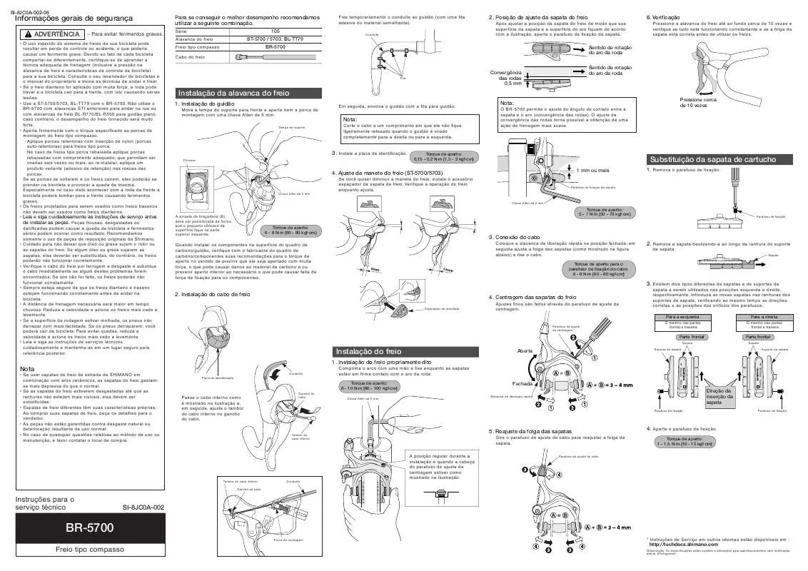 Mode d'emploi SHIMANO BR-5700