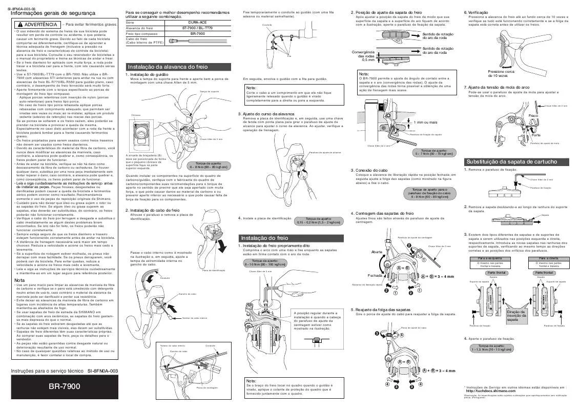 Mode d'emploi SHIMANO BR-7900