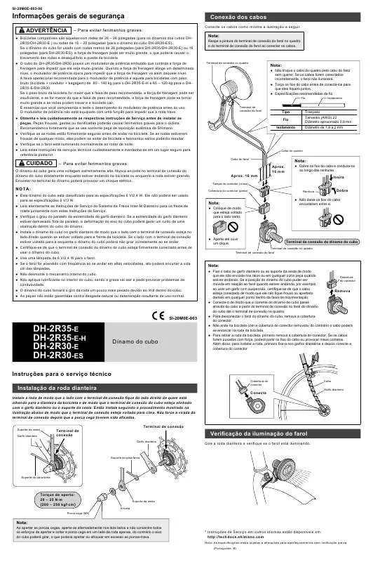 Mode d'emploi SHIMANO DH-2R35-E-H