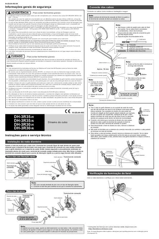 Mode d'emploi SHIMANO DH-3R35-H