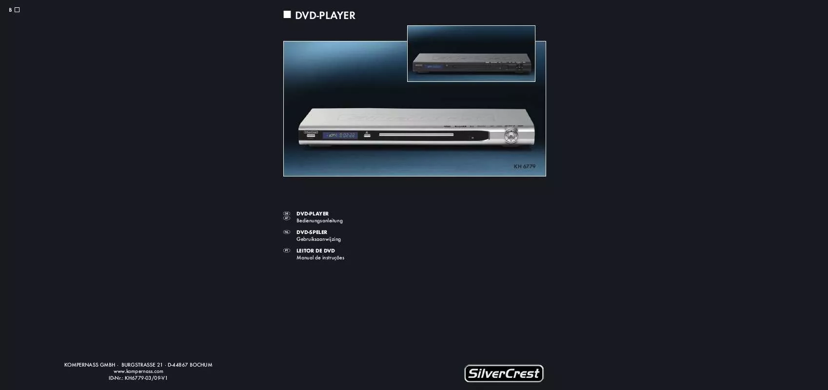 Mode d'emploi SILVERCREST KH 6779 DVD-PLAYER